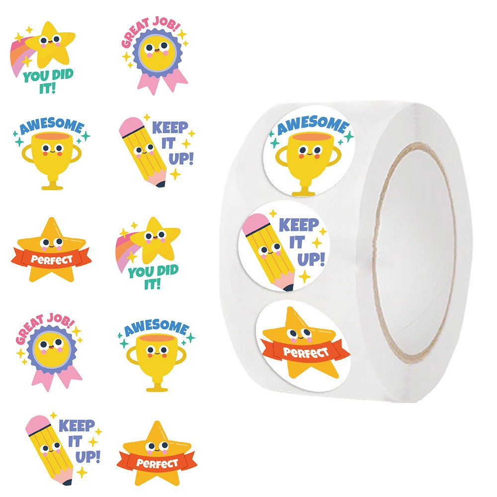 Pet Supplies Rewards - Rolo de Adesivos de Recompensa Estrela