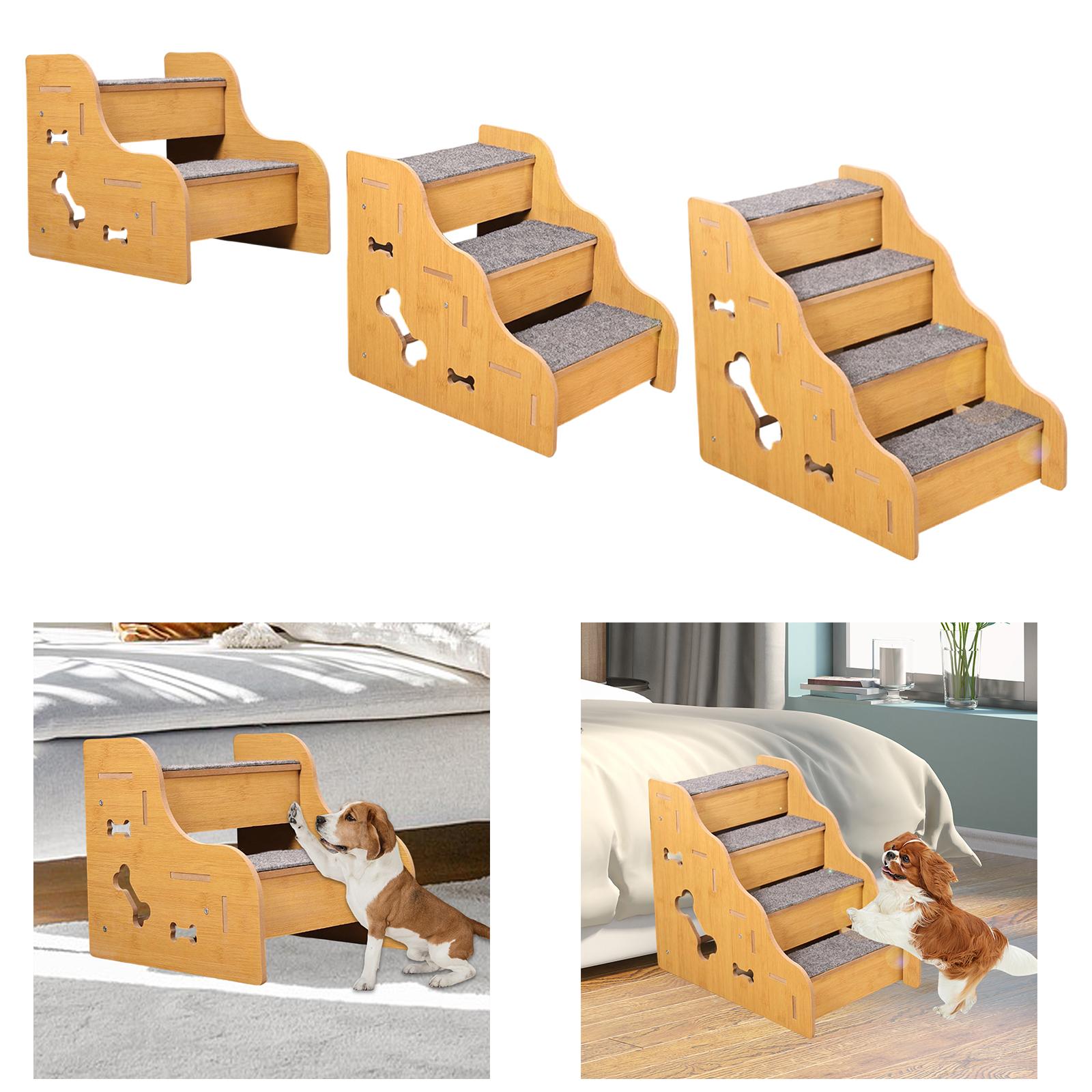 Calming Dog Bed - Escadas para cães pequenos, convenientes, resistentes,