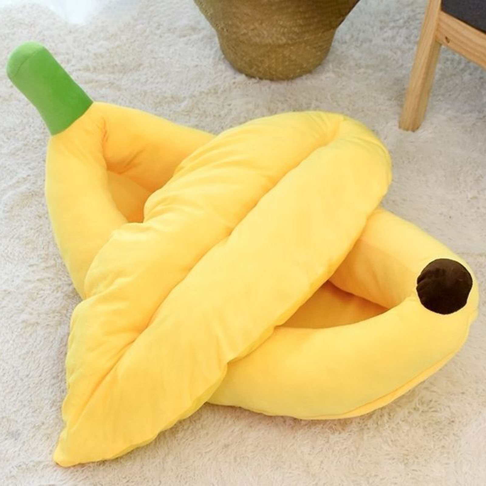 Respirável Banana Shaped Dog B - Calming Dog Bed avaliação e preço